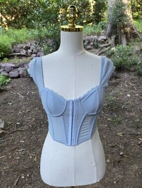 Garage Light Blue Corset Top Size XS‎
